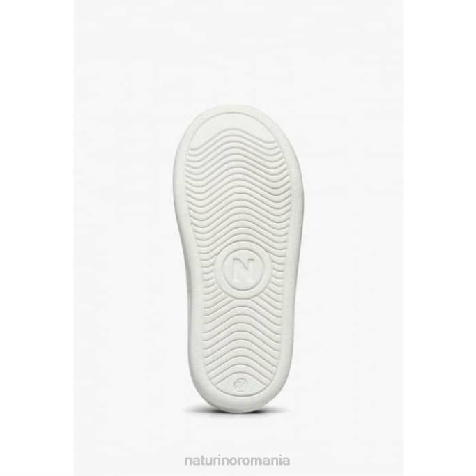 copii Naturino alb-albastru hasselt 2 fermoar. adidași din piele 4J4P456