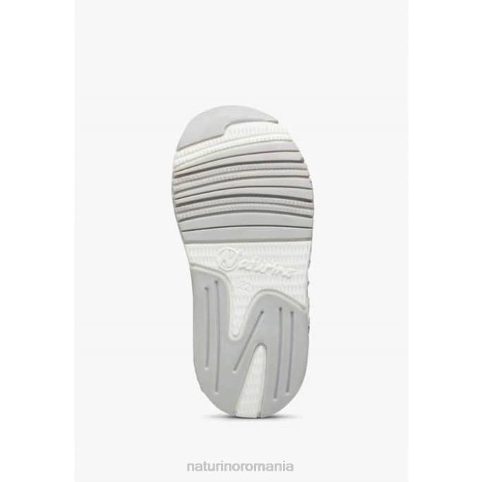 copii Naturino alb-albastru jesko vl. adidasi din piele intoarsa si tesatura tehnica 4J4P419