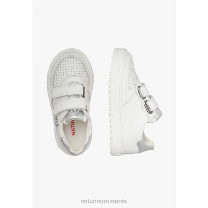 copii Naturino alb-argintiu hess vl. adidași din piele 4J4P407
