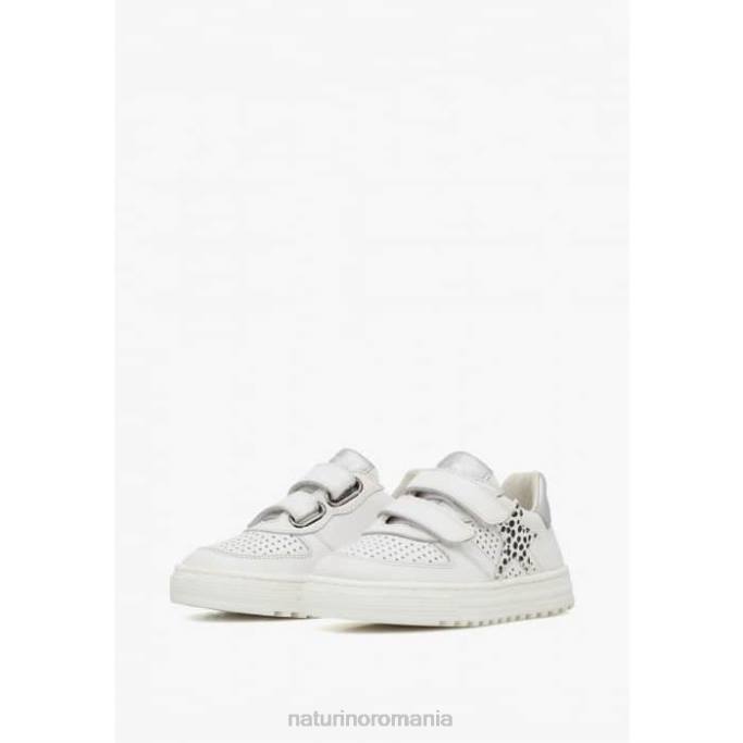 copii Naturino alb-argintiu hess vl. adidași din piele 4J4P407