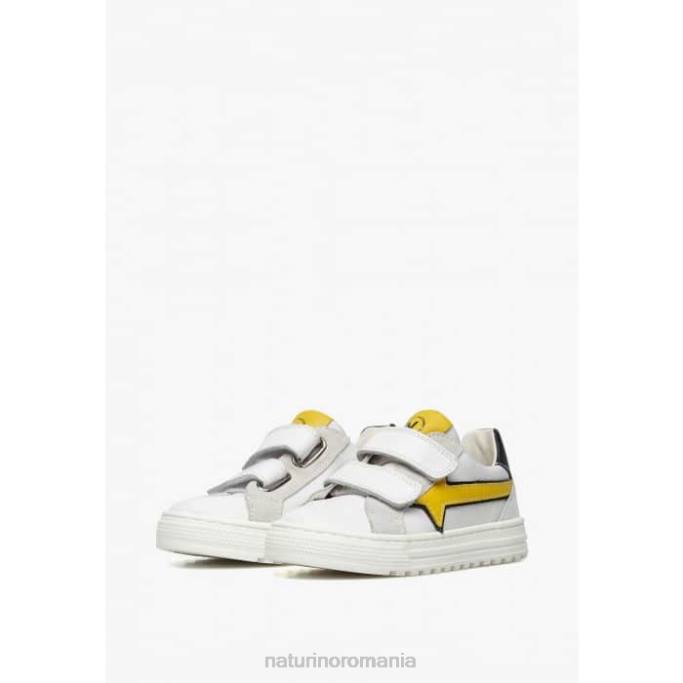 copii Naturino alb blitz vl. adidași din piele și material textil 4J4P483
