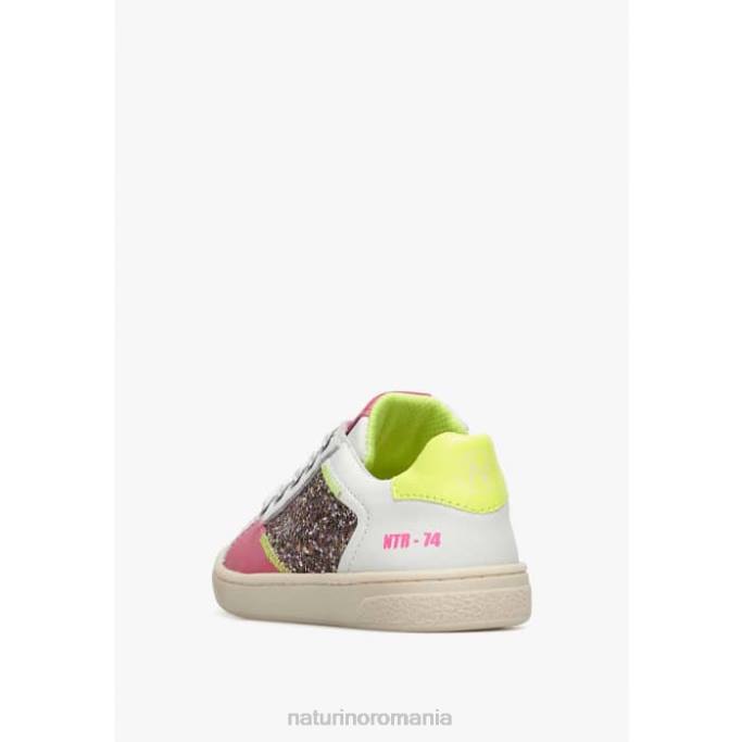copii Naturino alb-fucsia quar zip. adidași din piele 4J4P471