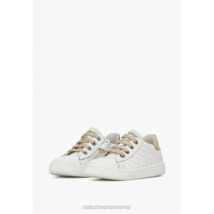 copii Naturino alb-platină hasselt 2 fermoar. adidași din piele 4J4P406