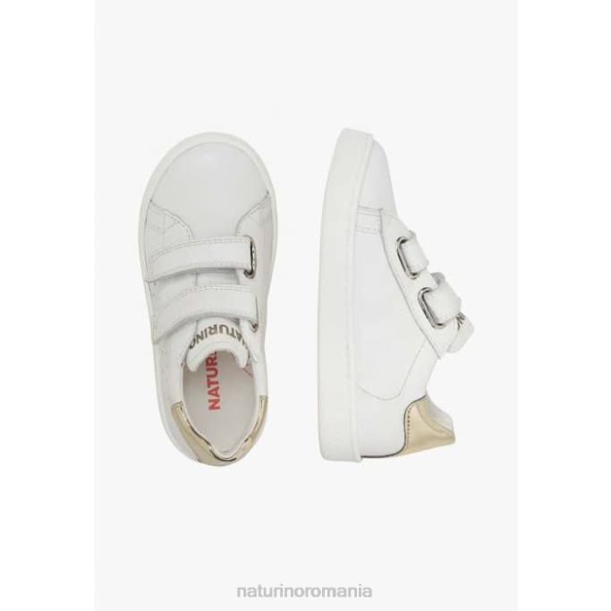 copii Naturino alb-platină hasselt 2 vl. adidași din piele 4J4P439