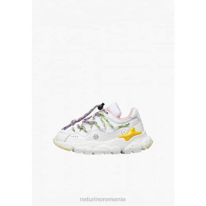 copii Naturino alb raikiri junior. adidași din piele artificială și țesătură tehnică 4J4P38