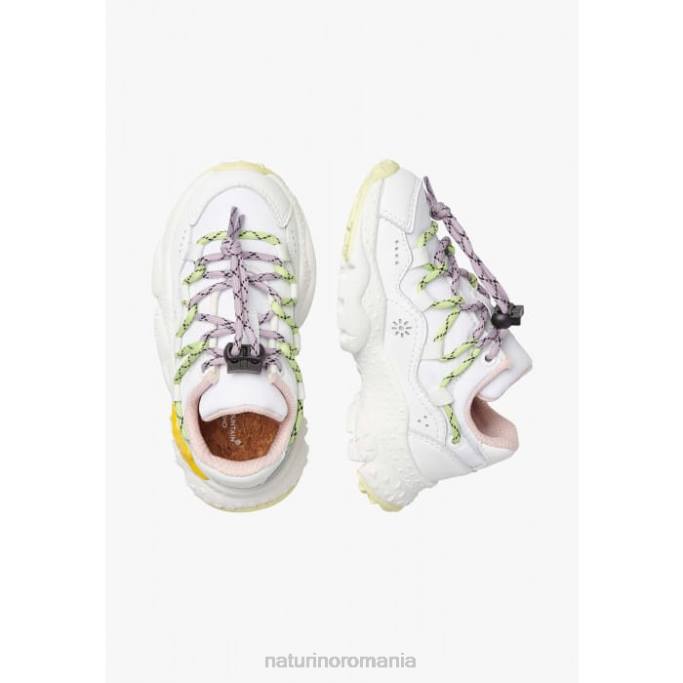 copii Naturino alb raikiri junior. adidași din piele artificială și țesătură tehnică 4J4P38