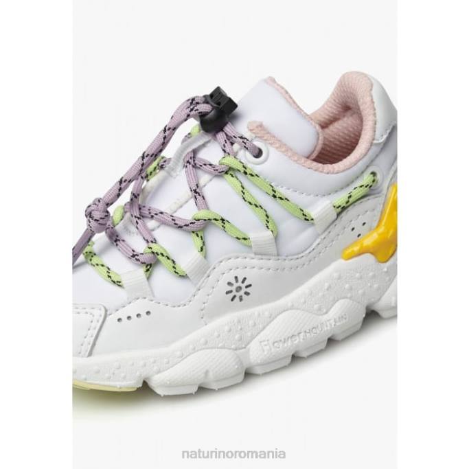 copii Naturino alb raikiri junior. adidași din piele artificială și țesătură tehnică 4J4P38