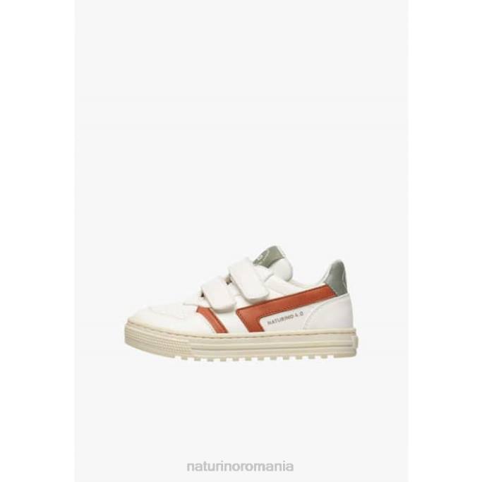 copii Naturino alb roșu ceonia vl. adidași din piele artificială 4J4P50