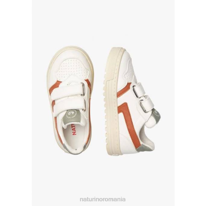copii Naturino alb roșu ceonia vl. adidași din piele artificială 4J4P50