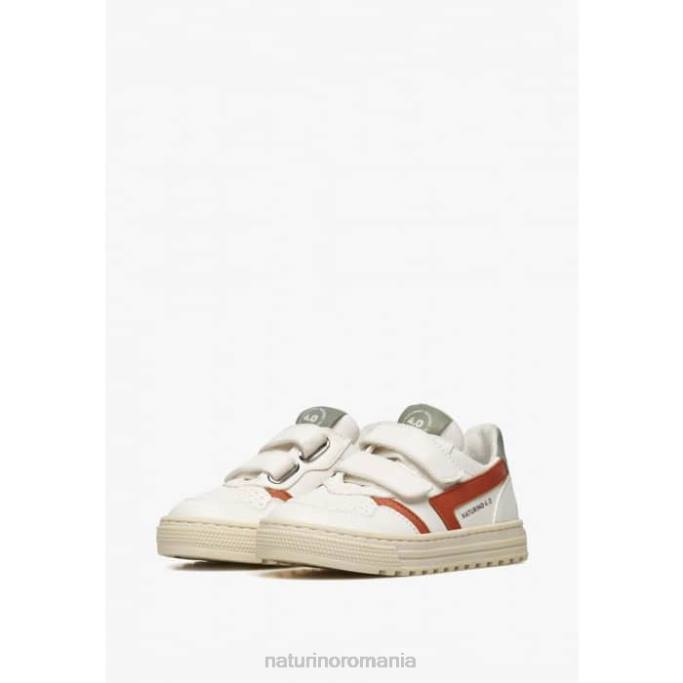 copii Naturino alb roșu ceonia vl. adidași din piele artificială 4J4P50
