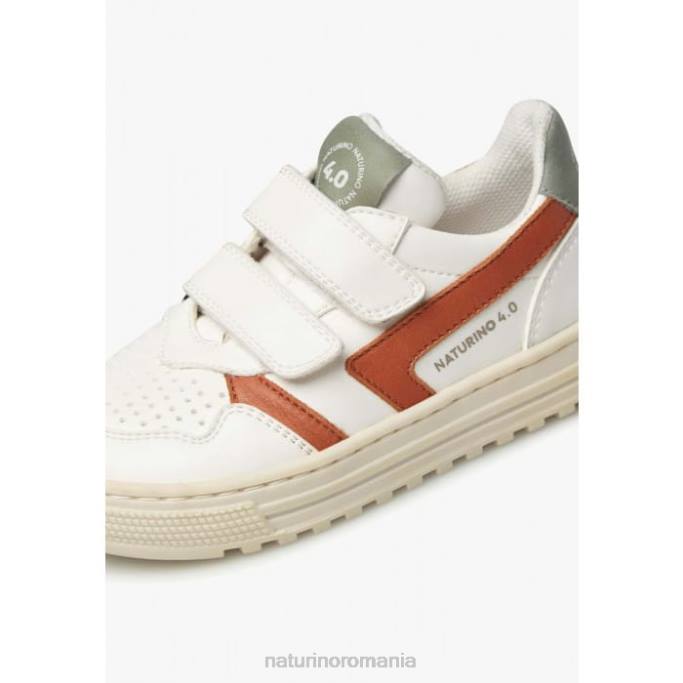 copii Naturino alb roșu ceonia vl. adidași din piele artificială 4J4P50