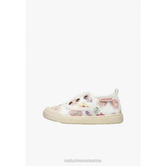 copii Naturino alb-roz dabos adidași din material textil 4J4P509