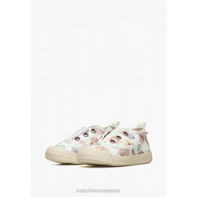 copii Naturino alb-roz dabos adidași din material textil 4J4P509