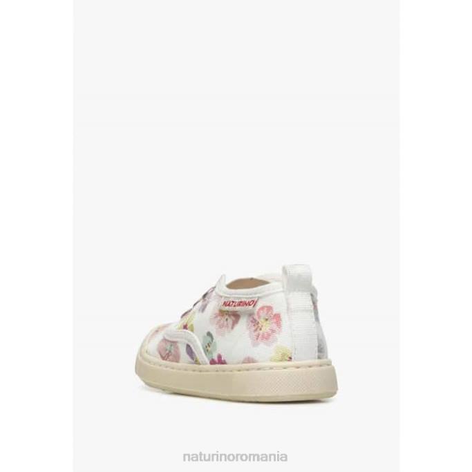 copii Naturino alb-roz dabos adidași din material textil 4J4P509