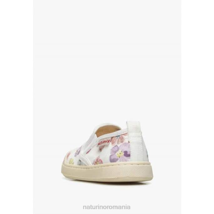 copii Naturino alb-roz henntor adidași din material textil 4J4P388