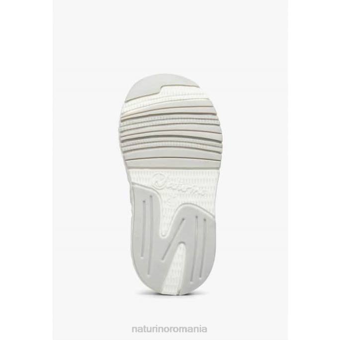 copii Naturino alb-roz jesko vl. adidasi din piele intoarsa si tesatura tehnica 4J4P410