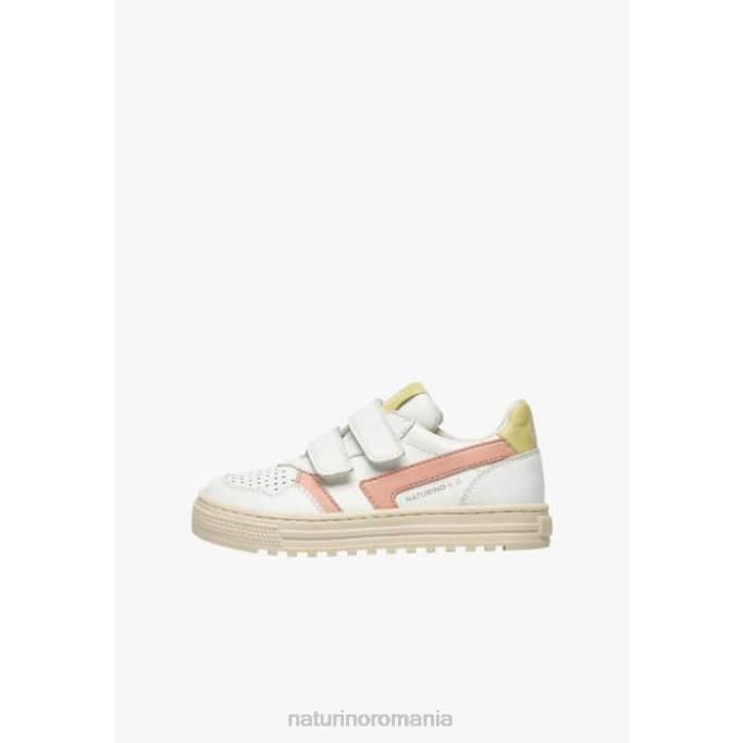 copii Naturino alb-roz pudra ceonia vl. adidași din piele artificială 4J4P46