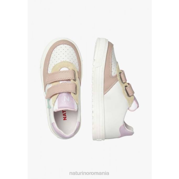 copii Naturino alb-roz pudra hess vl. adidași din piele 4J4P513