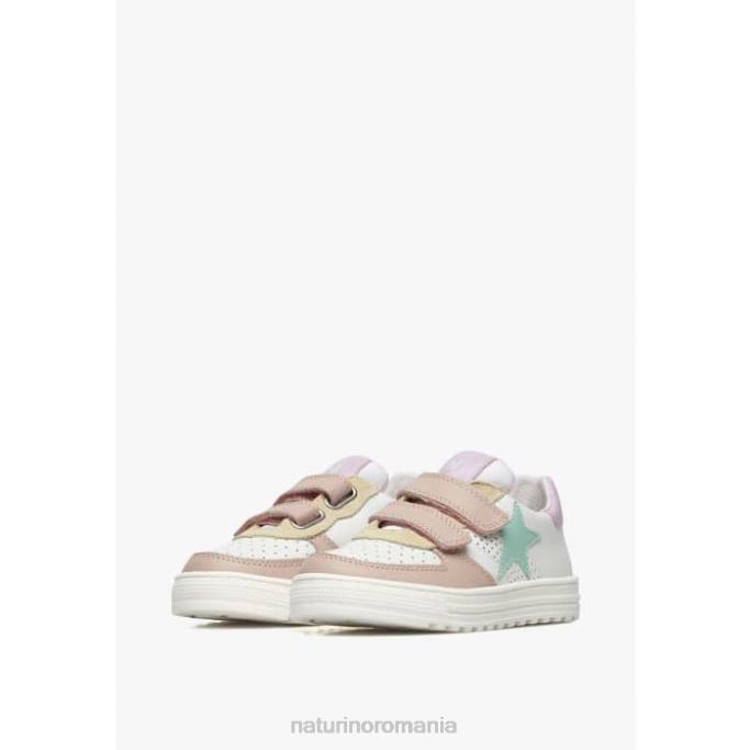 copii Naturino alb-roz pudra hess vl. adidași din piele 4J4P513