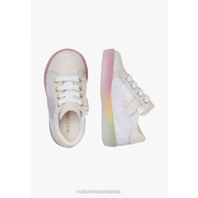 copii Naturino alb zip korey 2 adidași din piele 4J4P404
