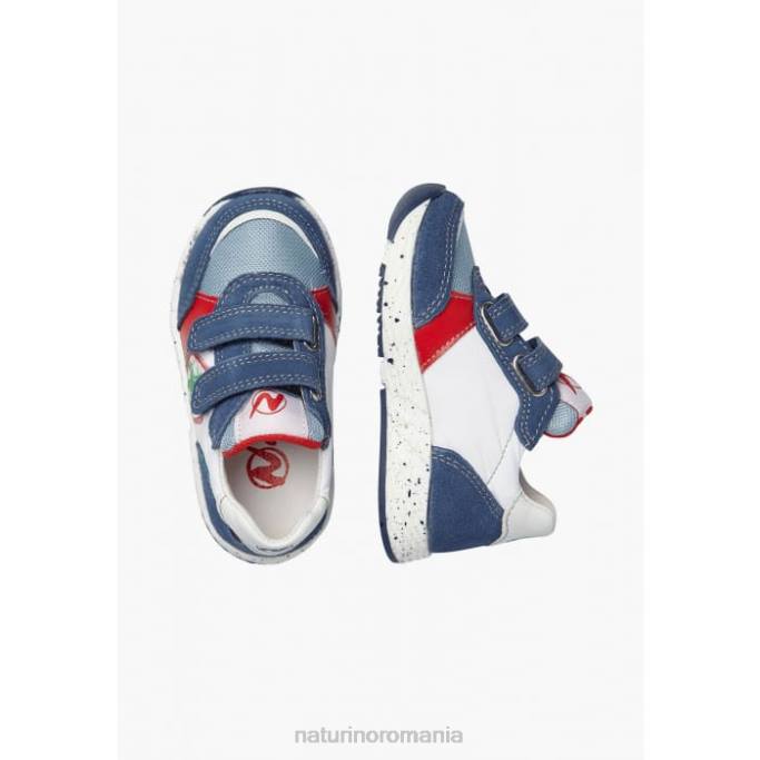 copii Naturino albastru alb jesko star vl. adidasi din piele intoarsa si stofa 4J4P500