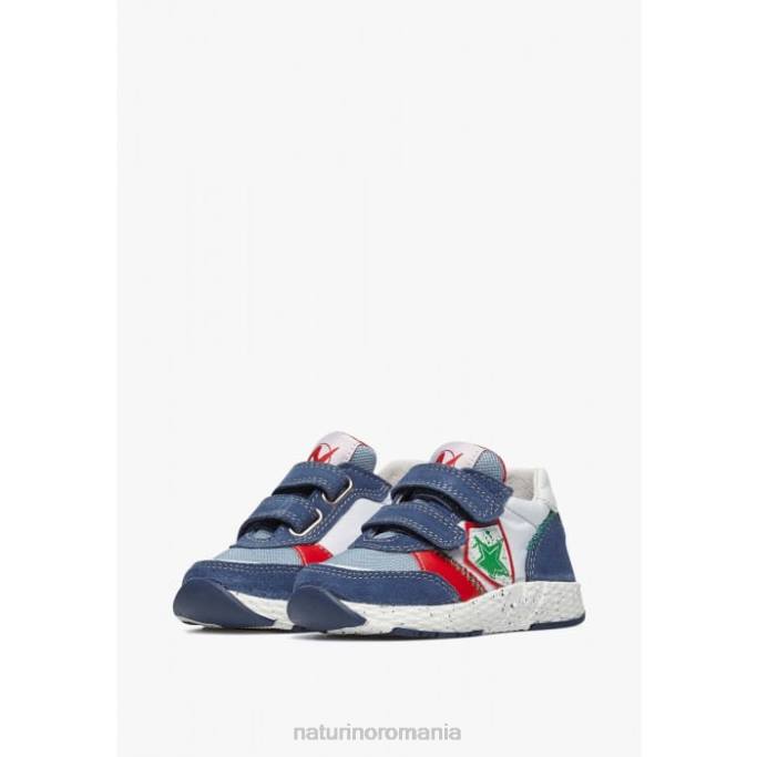 copii Naturino albastru alb jesko star vl. adidasi din piele intoarsa si stofa 4J4P500