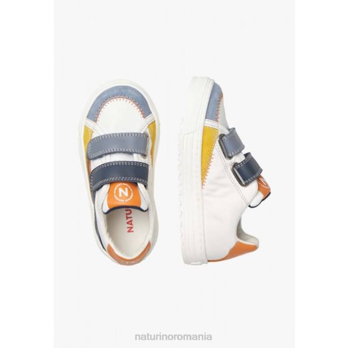copii Naturino albastru alb val vl. adidași din piele și material textil 4J4P444