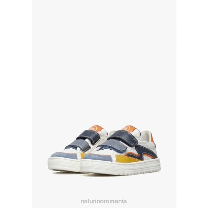 copii Naturino albastru alb val vl. adidași din piele și material textil 4J4P444