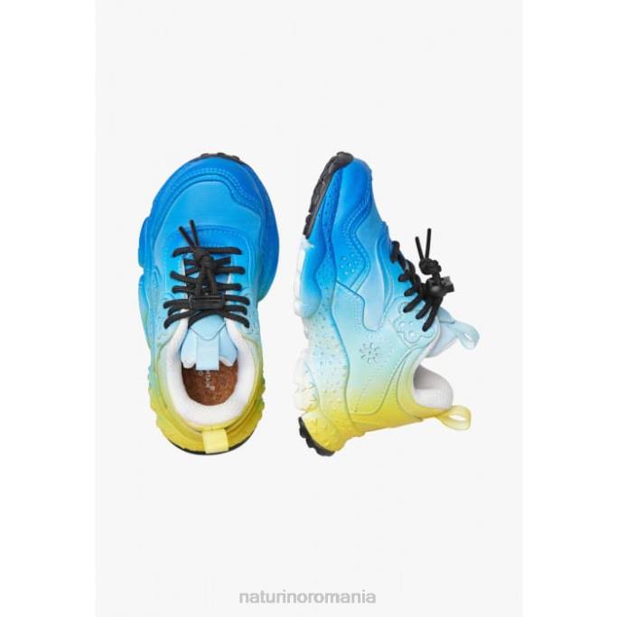 copii Naturino albastru-albastru cer doi junior. adidași din piele ecologică și material textil 4J4P39