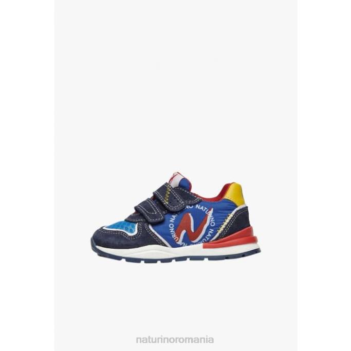 copii Naturino albastru argal vl adidasi din piele intoarsa si stofa 4J4P395