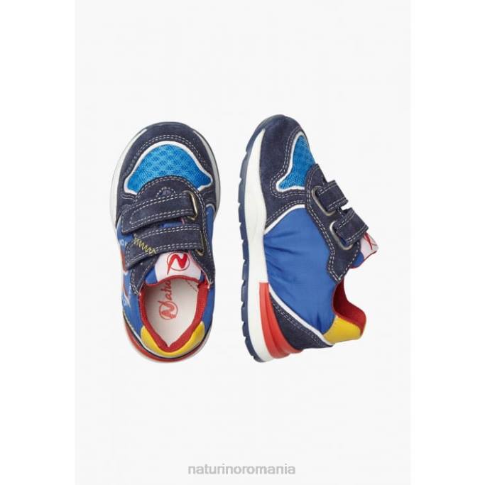 copii Naturino albastru argal vl adidasi din piele intoarsa si stofa 4J4P395