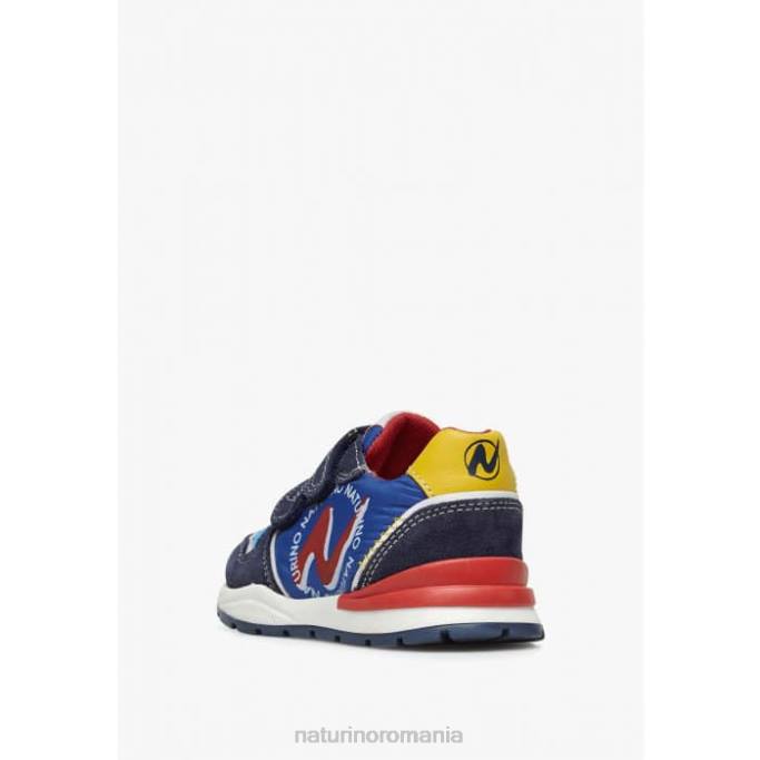 copii Naturino albastru argal vl adidasi din piele intoarsa si stofa 4J4P395