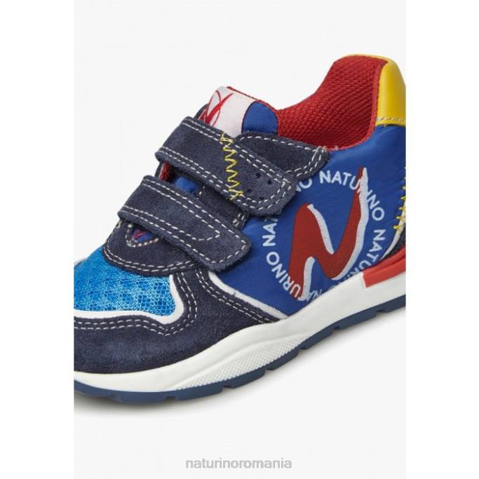 copii Naturino albastru argal vl adidasi din piele intoarsa si stofa 4J4P395