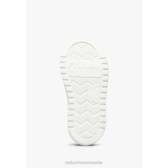 copii Naturino albastru cerul-argintiu coris 2 fermoar. adidași din piele și material textil 4J4P402