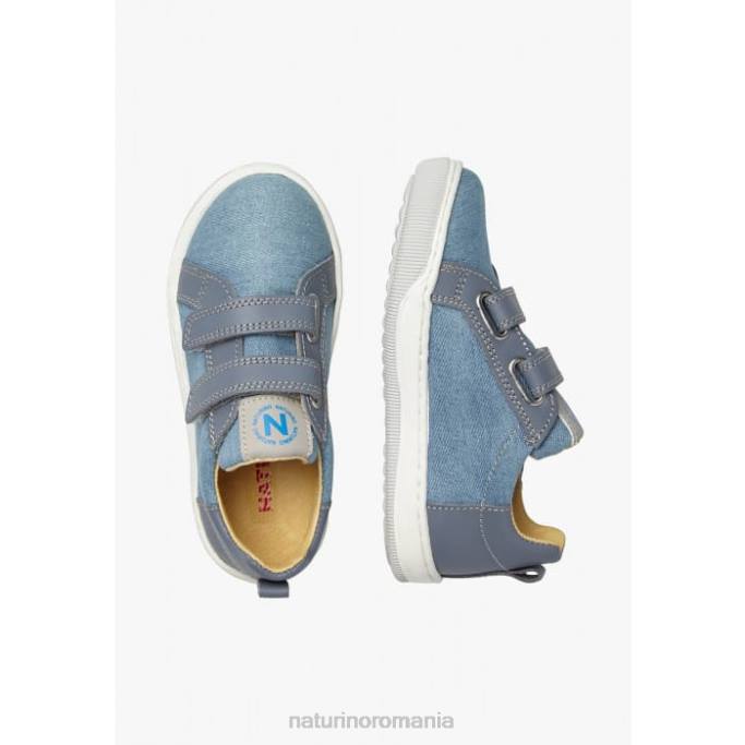 copii Naturino albastru deschis caleb vl adidași din denim 4J4P433