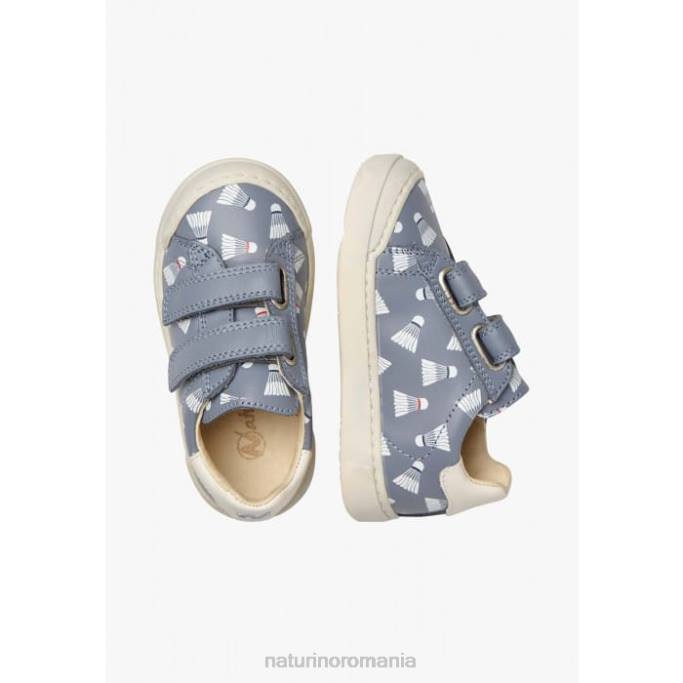 copii Naturino albastru deschis eindhoven vl adidași din piele cu imprimeu 4J4P458