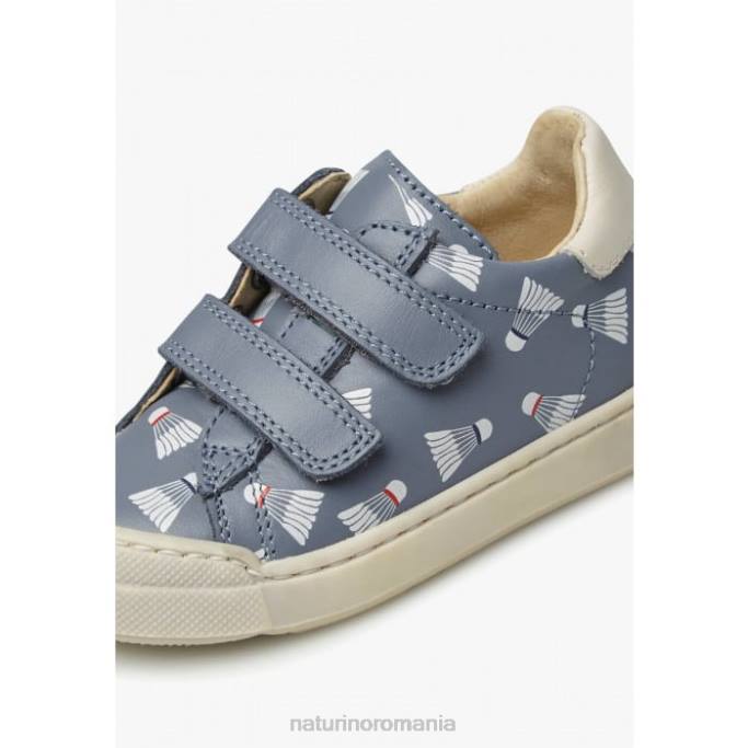 copii Naturino albastru deschis eindhoven vl adidași din piele cu imprimeu 4J4P458