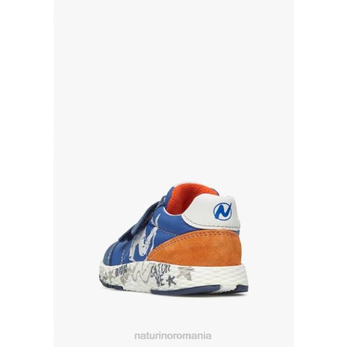 copii Naturino albastru deschis jesko vl. adidasi din piele intoarsa si tesatura tehnica 4J4P420
