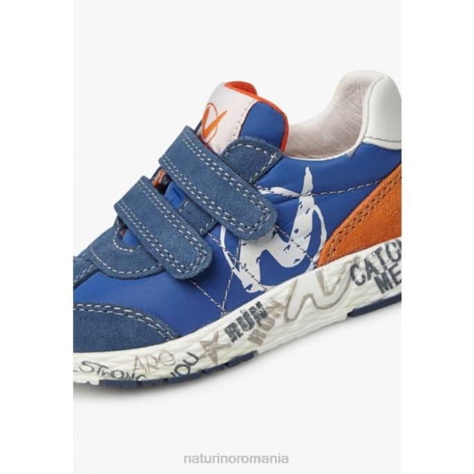 copii Naturino albastru deschis jesko vl. adidasi din piele intoarsa si tesatura tehnica 4J4P420