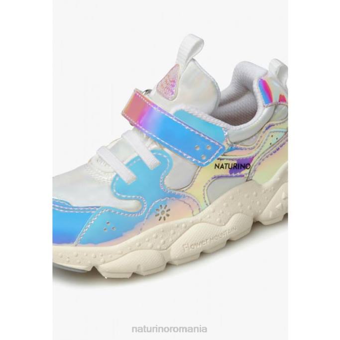 copii Naturino albastru deschis-liliac yamano 3 vl junior. adidași din piele artificială și țesătură tehnică 4J4P43