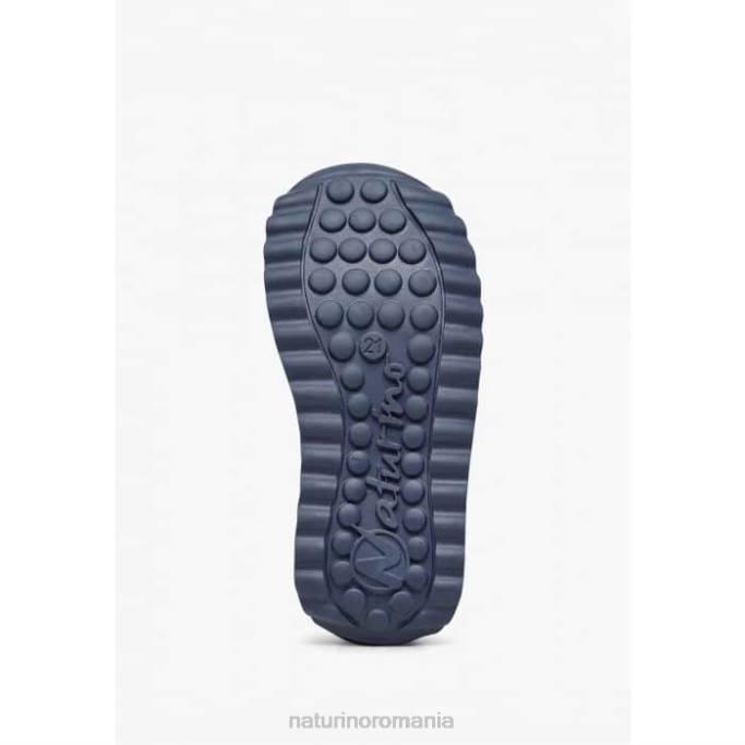 copii Naturino albastru deschis sammy 2 vl. adidași din piele și material textil 4J4P415
