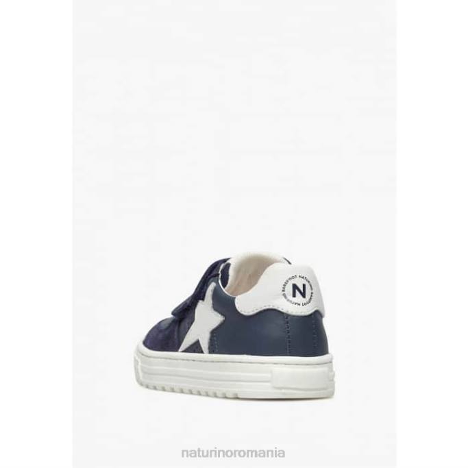 copii Naturino albastru hess vl. adidași din piele și piele de căprioară 4J4P475