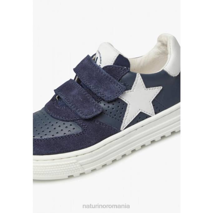 copii Naturino albastru hess vl. adidași din piele și piele de căprioară 4J4P475