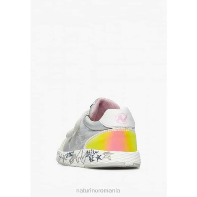 copii Naturino argint jesko vl. adidași din piele și material tehnic 4J4P516