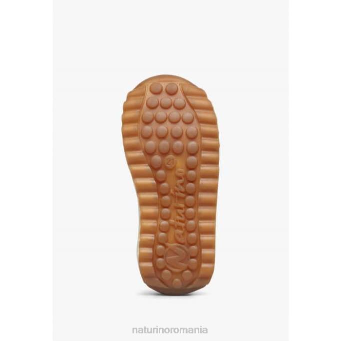 copii Naturino bej sammy 2 vl. adidași din piele și material textil 4J4P422