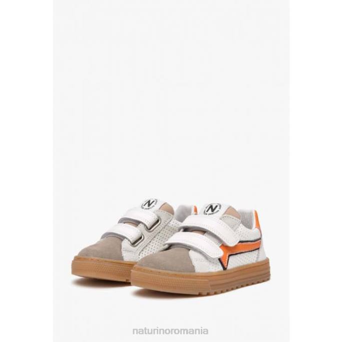 copii Naturino cenuşiu-gri porumbel blitz vl. adidași din piele și piele de căprioară 4J4P453