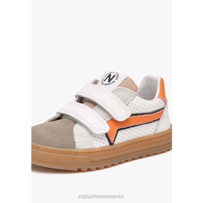 copii Naturino cenuşiu-gri porumbel blitz vl. adidași din piele și piele de căprioară 4J4P453