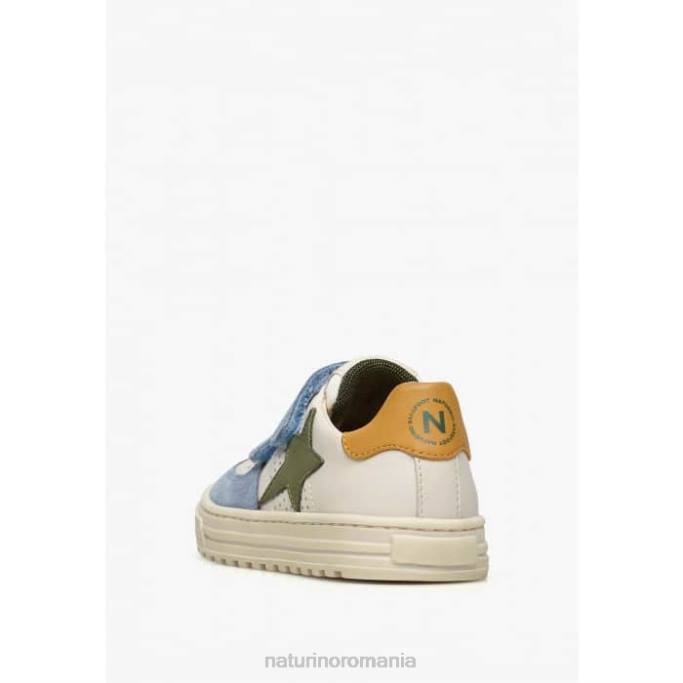 copii Naturino cer albastru-bej hess vl. adidași din piele și piele de căprioară 4J4P382