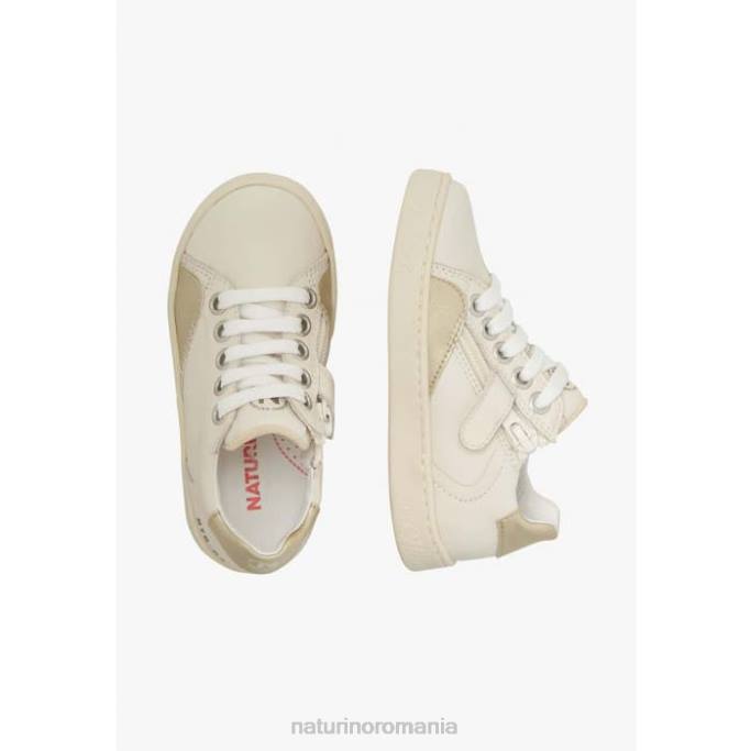 copii Naturino crem-platină quar zip. adidași din piele 4J4P489