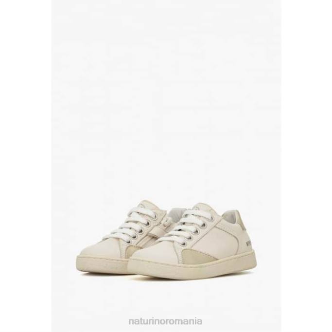 copii Naturino crem-platină quar zip. adidași din piele 4J4P489